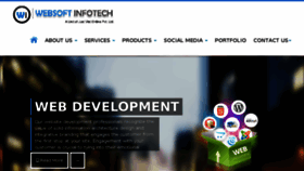 What Websoftinfotech.in website looked like in 2017 (6 years ago)