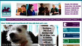 What Woodcroftvets.com website looked like in 2017 (6 years ago)