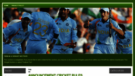 What Worldcricketblog.com website looked like in 2017 (6 years ago)