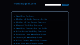 What Weddinggoal.com website looked like in 2017 (6 years ago)