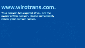 What Wirotrans.com website looked like in 2017 (6 years ago)