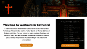 What Westminstercathedral.org.uk website looked like in 2017 (6 years ago)