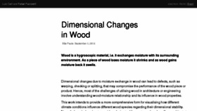 What Woodchanges.com website looked like in 2017 (6 years ago)