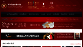What Widzew.com website looked like in 2017 (6 years ago)