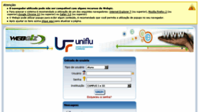 What Webgiz3.uniflu.edu.br website looked like in 2017 (6 years ago)