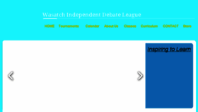 What Wasatchdebate.org website looked like in 2017 (8 years ago)