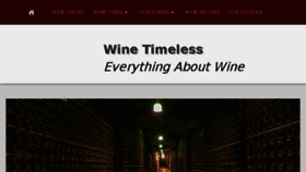 What Winetimeless.com website looked like in 2017 (6 years ago)
