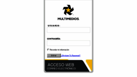 What Webmail.multimedios.com website looked like in 2017 (6 years ago)