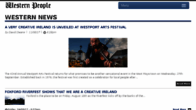 What Westernpeople.ie website looked like in 2017 (6 years ago)