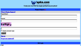 What Wapka.mobi website looked like in 2017 (8 years ago)