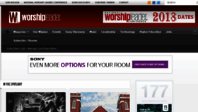 What Worshipleader.com website looked like in 2017 (6 years ago)