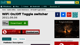 What Wifi-on-or-off-toggle-switcher.soft112.com website looked like in 2017 (6 years ago)