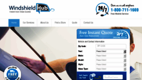 What Windshieldhub.com website looked like in 2017 (6 years ago)