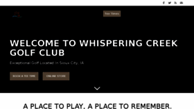 What Whisperingcreekgolfclub.com website looked like in 2017 (6 years ago)