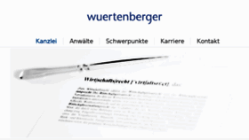 What Wuertenberger-legal.de website looked like in 2017 (6 years ago)