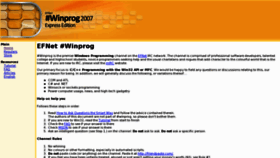 What Winprog.org website looked like in 2017 (6 years ago)
