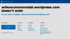 What Wilsoncommonslab.org website looked like in 2017 (7 years ago)