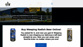 What Weepingradish.com website looked like in 2017 (6 years ago)