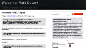 What Wmduszyk.com website looked like in 2017 (6 years ago)