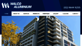 What Walcoaluminium.com.au website looked like in 2017 (6 years ago)