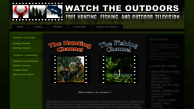What Watchtheoutdoors.com website looked like in 2017 (6 years ago)