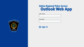 What Webmail.haltonpolice.ca website looked like in 2017 (6 years ago)