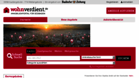 What Wohnverdient.de website looked like in 2017 (6 years ago)