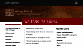What Waitangitribunal.govt.nz website looked like in 2017 (6 years ago)