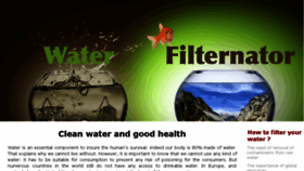 What Waterfilternator.com website looked like in 2017 (6 years ago)