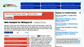 What Webspor14.org.cutestat.com website looked like in 2017 (6 years ago)