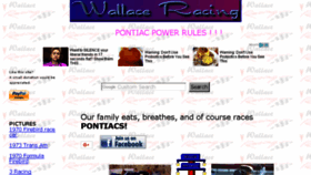 What Wallaceracing.com website looked like in 2017 (6 years ago)
