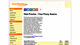 What Webproxies.org website looked like in 2017 (6 years ago)