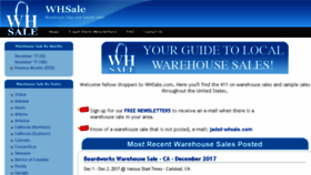 What Whsale.com website looked like in 2017 (6 years ago)
