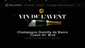 What Wine-in-black.fr website looked like in 2017 (6 years ago)