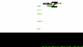What Worldtripz.com website looked like in 2017 (6 years ago)