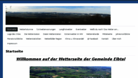 What Wetter-elbtal.de website looked like in 2017 (6 years ago)