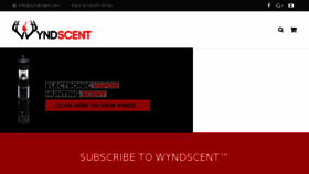 What Wyndscent.com website looked like in 2017 (6 years ago)