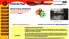 What Warsopweb.co.uk website looked like in 2017 (6 years ago)