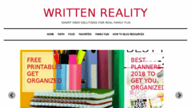 What Writtenreality.com website looked like in 2017 (6 years ago)