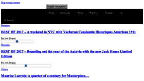 What Watchonista.com website looked like in 2017 (6 years ago)