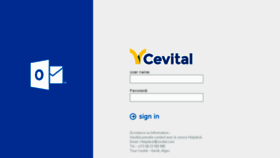 What Webmail.cevital.com website looked like in 2017 (6 years ago)