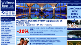 What Wellnesstour.cz website looked like in 2018 (6 years ago)