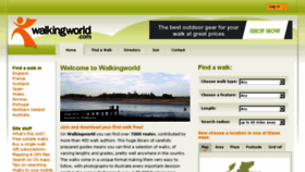 What Walkingworld.com website looked like in 2018 (6 years ago)