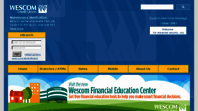 What Wescom.org website looked like in 2018 (6 years ago)