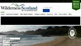 What Wildernessscotland.com website looked like in 2018 (6 years ago)