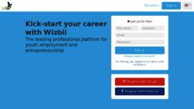 What Wizbii.com website looked like in 2018 (6 years ago)