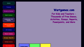 What Wartgames.com website looked like in 2018 (6 years ago)