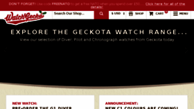 What Watchgecko.com website looked like in 2018 (6 years ago)
