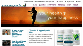 What Womenshealthnetwork.com website looked like in 2018 (6 years ago)
