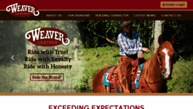 What Weaverleather.com website looked like in 2018 (6 years ago)
